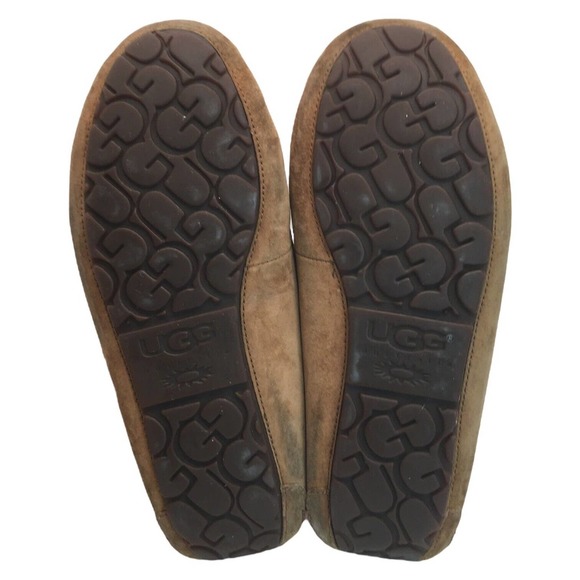 Ugg Dakota Slip On Leather Slippers Wool Lining Womens Brown 10 - Picture 4 of 12